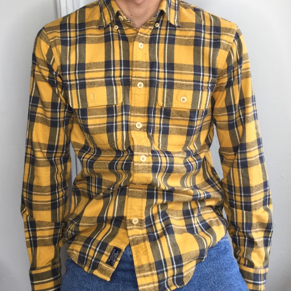 Abercrombie Yellow Flannel